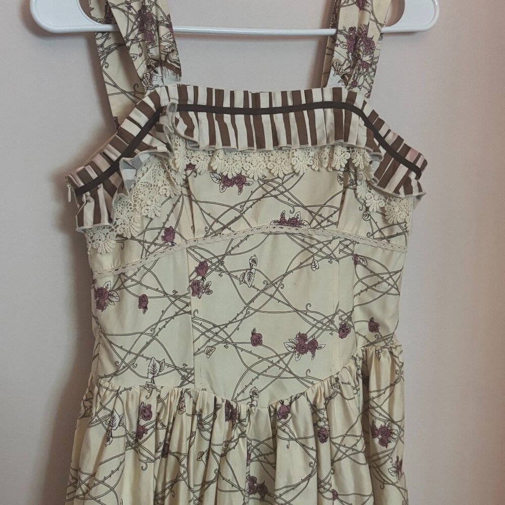 infanta sleeping beauty jsk w/ reversible bonnet and detachable bow (damaged)